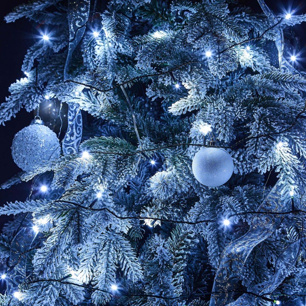 ULD-S0500-050-DGA WHITE IP20 Гирлянда светодиодная. 5м. 50 светодиодов. Белый свет. Провод зеленый. ТМ Uniel