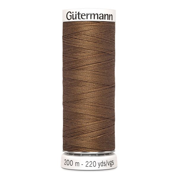 Нитки универсальные Gutermann Sew-all 100 (200 метров), 5 кат. | 124 золотисто-коричневый