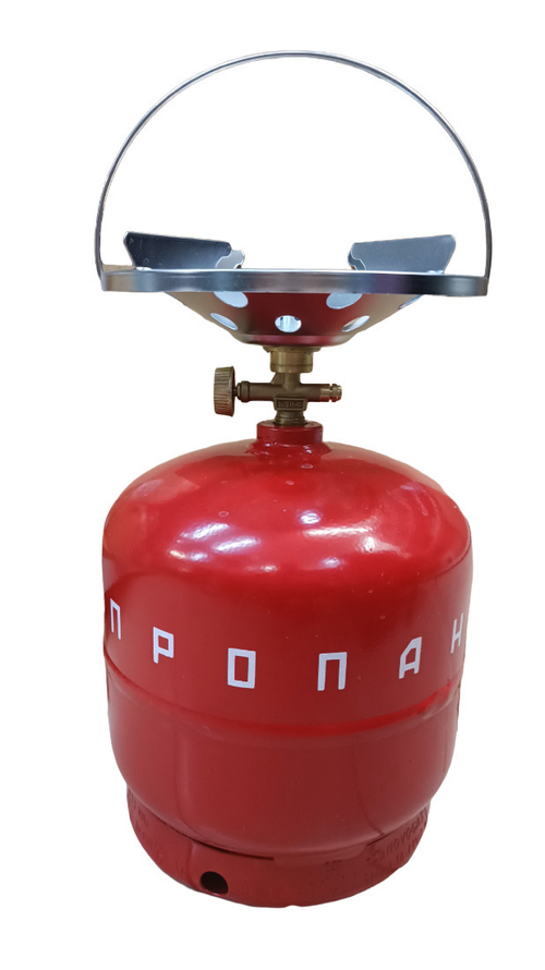 Комплект "Таганок Дачник П": баллон газовый 7,2л + горелка (с предохранительным клапаном) Кемпинг NOVOGAS