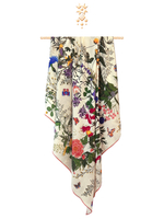 Шаль «Русский полевой букет» 100% шерсть