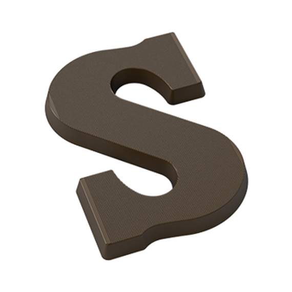 Форма для шоколадных фигур &quot;Буквы&quot; - S (275*135мм)