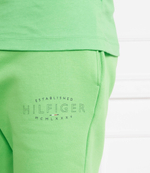 шорты hilfiger curve logo sweatshort Tommy Hilfiger - зеленый(MW0MW30014)