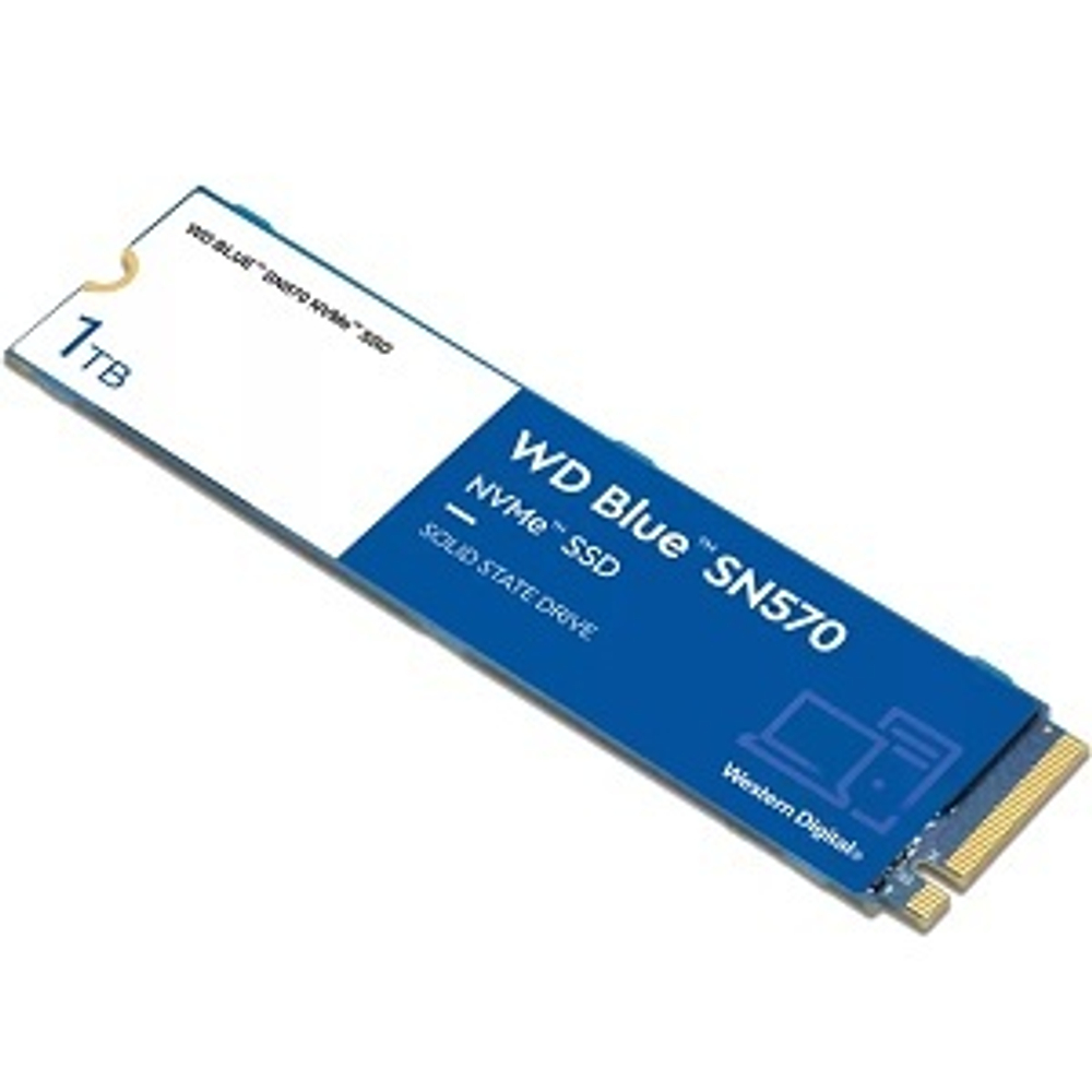Жесткий диск SSD M.2 1Tb Western Digital BLUE SN570, 3500/3000MBs, 450000 IOPS, TLC 3D NAND, PCI-E3.0x4 (WDS100T3B0C)