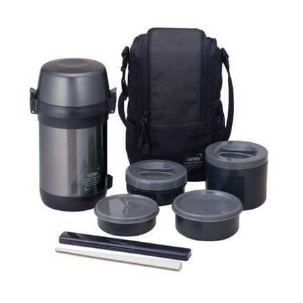 Термос для еды многофункциональный Thermos JLS-1601 Food (1,6 литра), черный