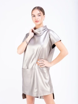 Платье женское кожаное, платье  экокожа