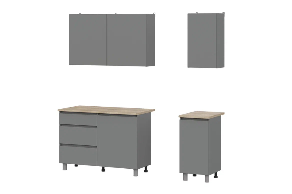 Кухня «Денвер» Графит 160 см