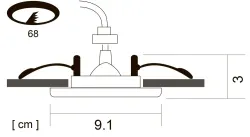 Точечный встраиваемый светильник Arte Lamp