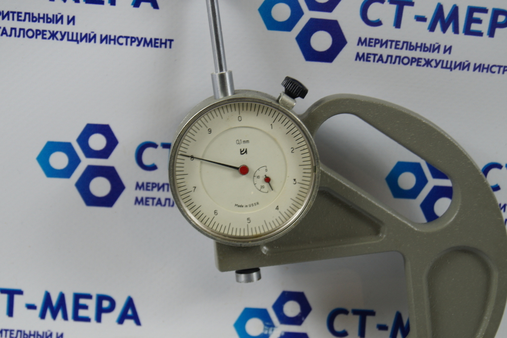 Толщиномер ТР-25-60Б (0-25мм.) Цена деления 0.1мм. ГОСТ 11358-89