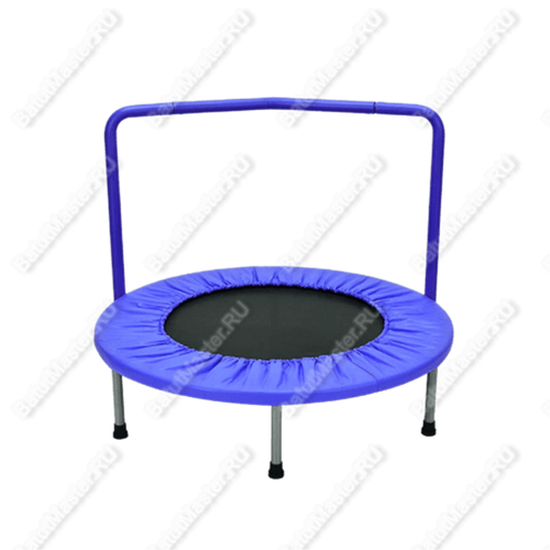 Каркасный батут с П-образной ручкой, диаметр 3 фт, синий