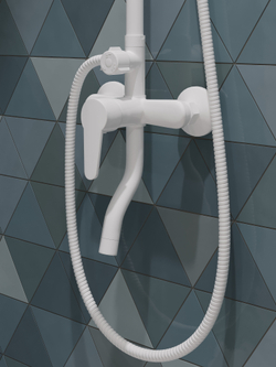 Душевая стойка DIWO Орёл DW-ORL75WH белая