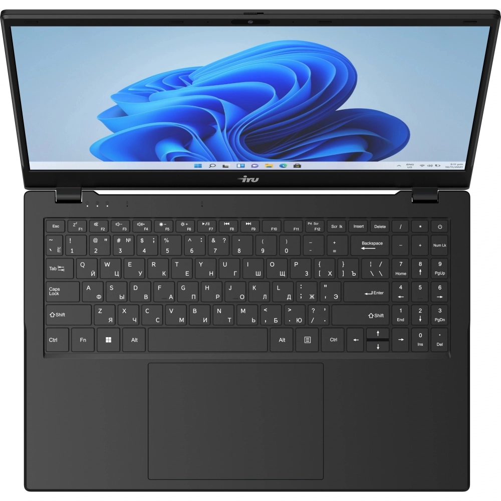 Ноутбук IRU Planio 15ING N-series N100 8Gb SSD512Gb Intel UHD Graphics 15.6" IPS FHD Win11Pro 64 black (2059105)