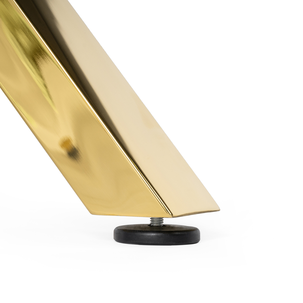 Керамический стол Woodville Селена 3 160х90х77 белый мрамор, золото