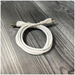 Кабель GERLAX USB Type-C для зарядки телефона, быстрая зарядка провод type c шнур 1 метр белый