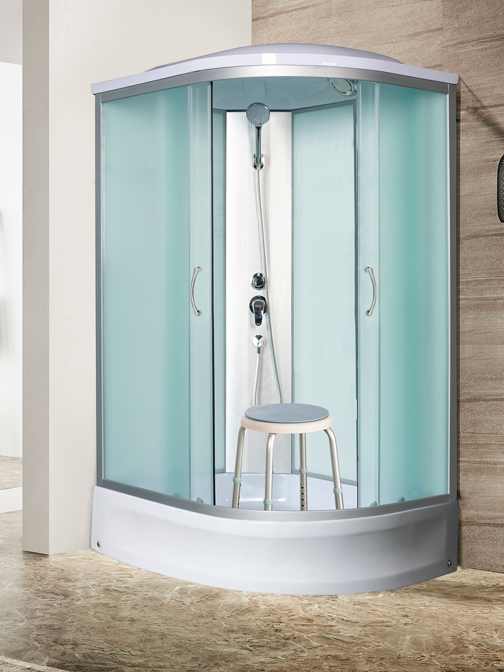 Душевая кабина RIVER DESNA  100/80/24 МТ L 100x80x210 10000002556 Ассимметрия