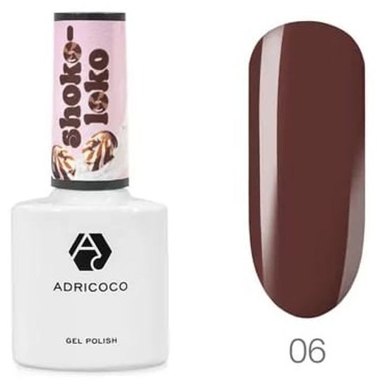Гель-лак ADRICOCO Shoko-Loco №6-мулатка-шоколадка (8 мл.)