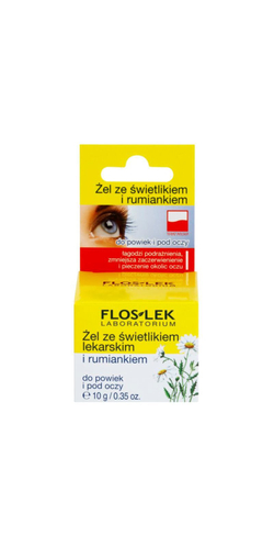 FlosLek Laboratorium Eye Care - гель для области вокруг глаз с скайлайтом и ромашкой /   10  g  / GTIN 5905043000183