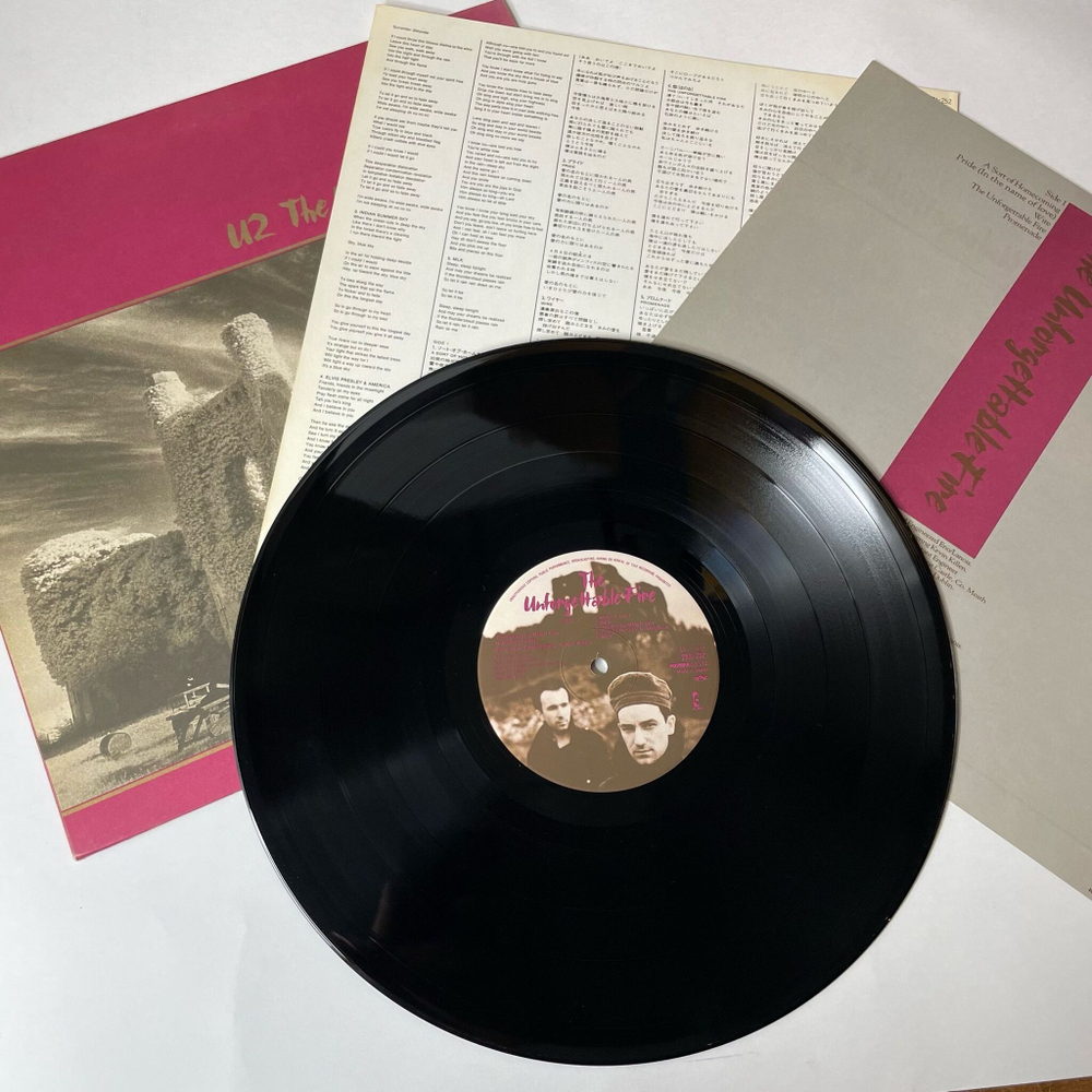 Винтажная виниловая пластинка LP U2 The Unforgettable Fire (Japan 1984) (No Obi) Indian Summer Sky