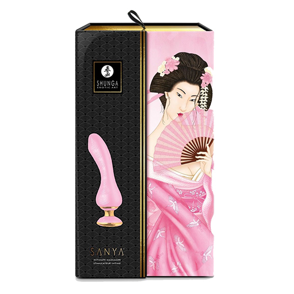 Розовый вибростимулятор 18,5см Shunga SANYA SH-SANYA-302