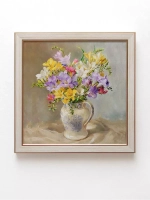 Картины на стену интерьерная на холсте 4 шт, 23*23 см