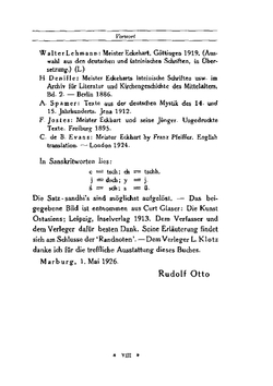 West-Östliche Mystik. Vergleich und Unterscheidung  zur Wesensdeutung | Rudolf Otto