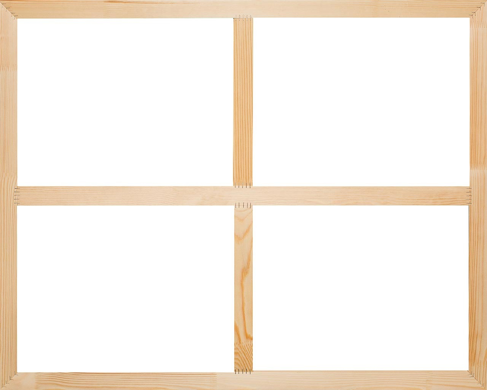 Глухой подрамник 80x100 см. (с крестовиной) сеч. 40х18 мм.