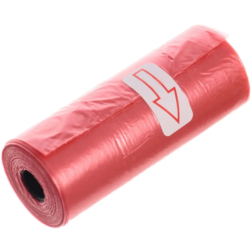 Контейнер с пакетами для уборки за собакой с карабином,цвет красный Ultramarine