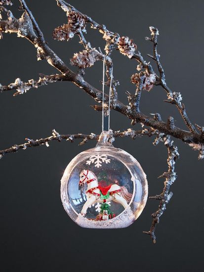 Ёлочная игрушка festive horse из коллекции new year essential