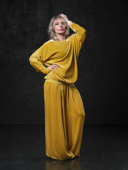 Лонг двусторонний /бархат + шелк