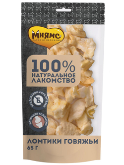 Мнямс лакомство для собак Ломтики говяжьи 65г