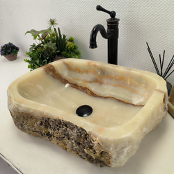 Раковина из оникса Erozy Green EO-02205 50x38x15 см