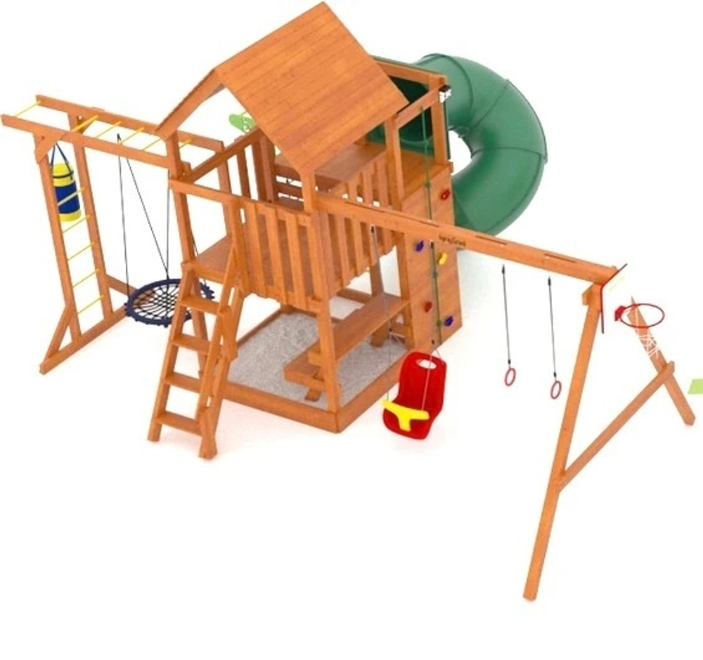 Детская площадка Крафт Pro 4 с трубой
