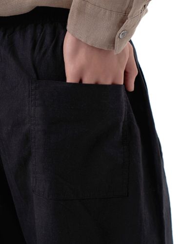 Льняные черные брюки HEATHEN