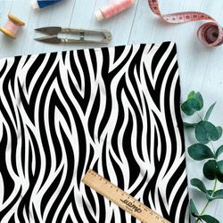 Ткань флис пламенная зебра