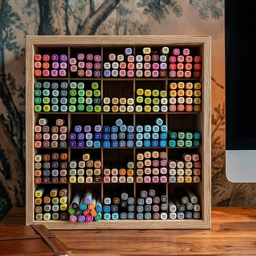 D-Box Органайзер для маркеров 5х5, H1145 ST10 Дуб Бардолино натуральный