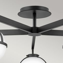 Потолочный светильник для ванных комнат Hinkley HK-HOLLIS-5-O-BK Hinkley