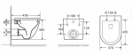 Унитаз с инсталляцией WeltWasser AMBERG 350 ST + MERZBACH 043 GL-WT + AMBERG RD-CR