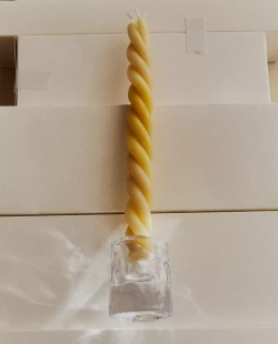 ZARA HOME ПОДСВЕЧНИК ИЗ СТЕКЛА, ПРОЗРАЧНЫЙ