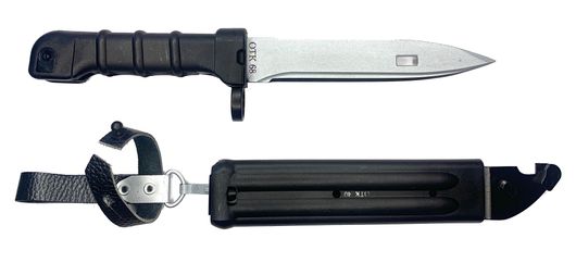 Макет ММГ штык-нож АК-74 черный 6Х5 образца 1986 г., без пропила. Производство Россия