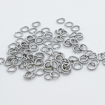 Колечки соединительные, цвет серебро (родий), размер 3 мм, толщина 0,5 мм, цена за 1 грамм (около 65 шт)