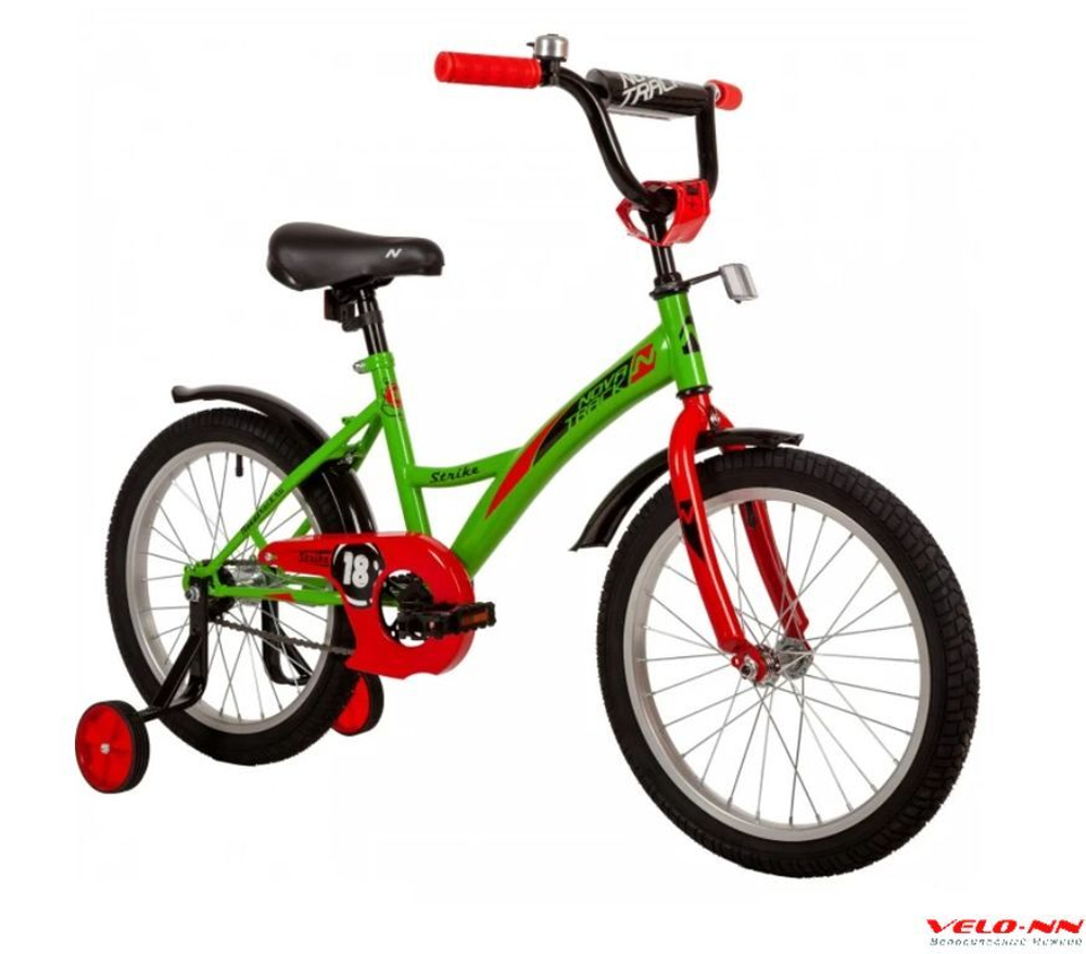 Велосипед NOVATRACK STRIKE 18" зеленый