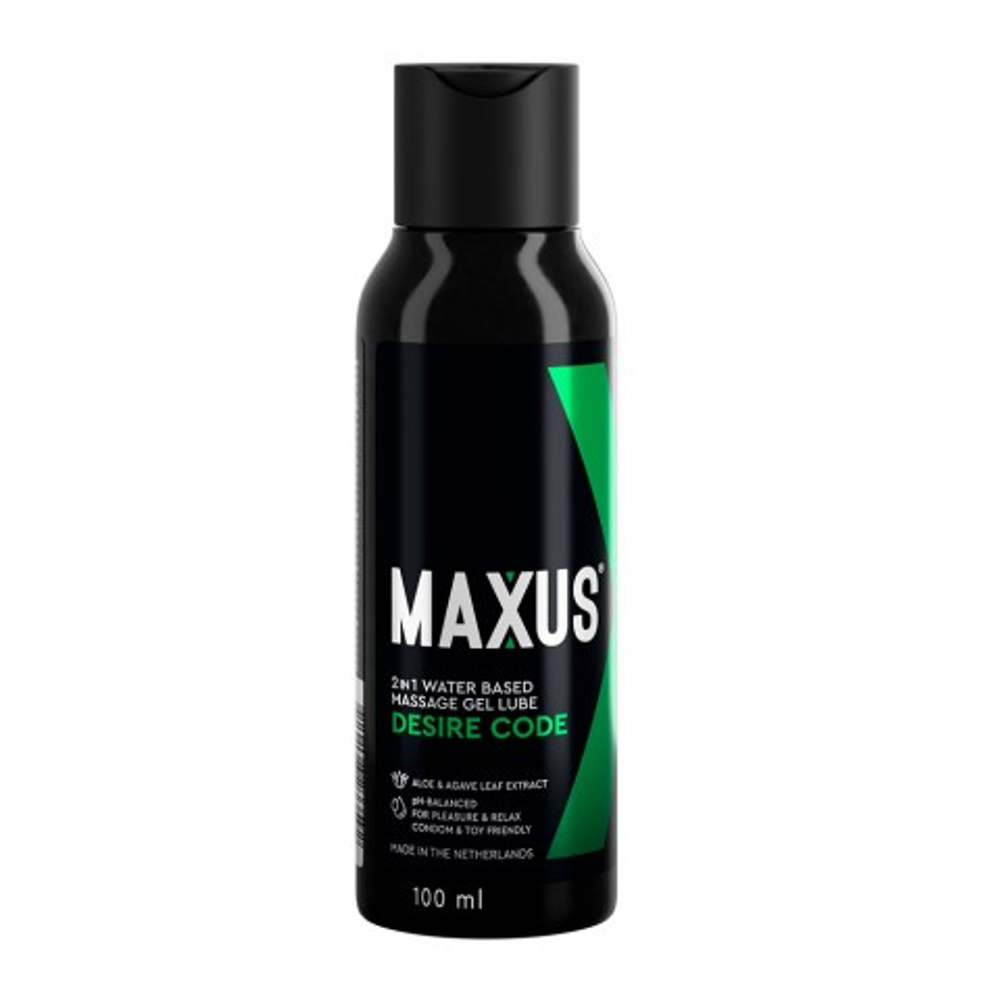 Интимный гель на водной основе 2 в 1 MAXUS Desire Code, с алоэ вера, 100 мл
