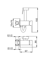 Гигиенический душ со смесителем FRAP F7506-6
