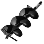 Шнек для грунта ER-200, диаметр 200мм, длина 800мм,соединение 20мм, съёмный нож// Denzel