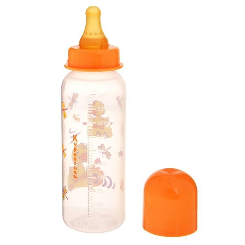 782779 Бутылочка для кормления с латексной соской «Мои любимые птички», 250 мл, от 0 мес., цвета МИК
