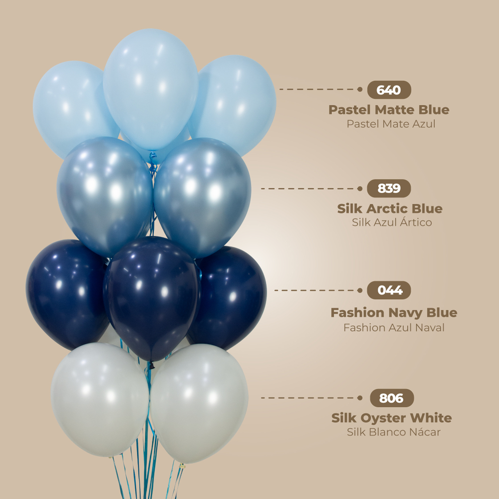 Шар 12" Нежно-голубой, Пастель Матовый (Макаронс) / Blue 640 Sp