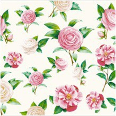 НЕЖНЫЕ РОЗЫ Салфетки DE LUXE 24*24 ,3 слойные *15