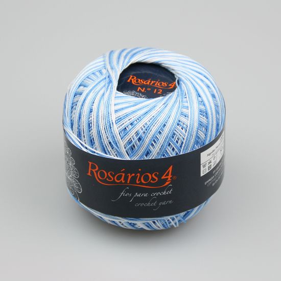 Пряжа ROSARIOS 4 Хлопок мерсеризованный принт № 12 (100% мерсеризованный хлопок)