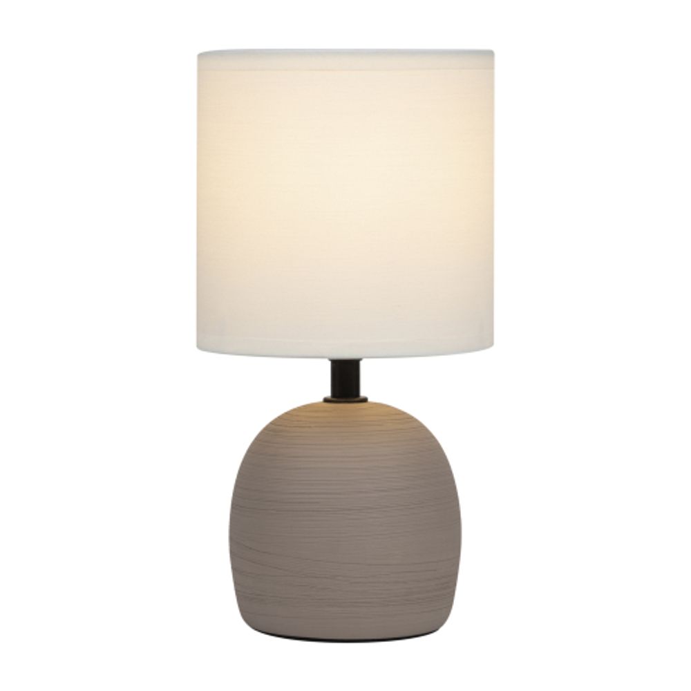 Настольная лампа Rivoli   7044-503 1 * Е14 40 Вт керамика коричневая с абажуром