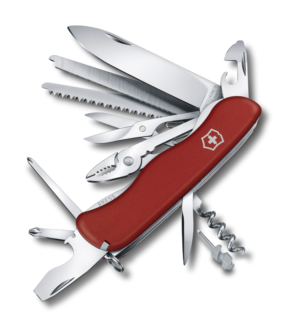 Нож Victorinox WorkChamp красный, 21  функция. 111мм,  0.8564
