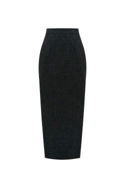 Юбка-карандаш графитовая